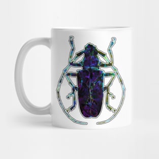 Blue Stone Gem Beetle Mug